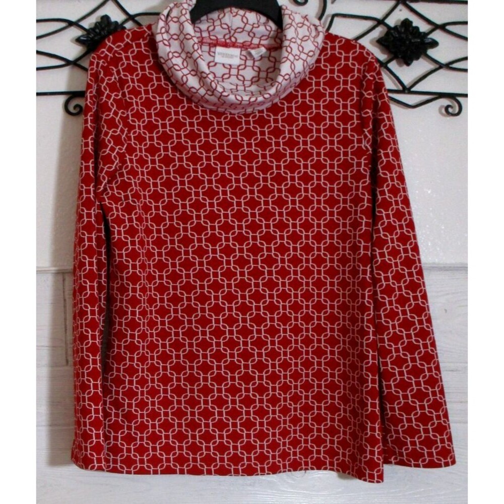 Chico's Women's Top Size 1 Long Sleeve Multicolored